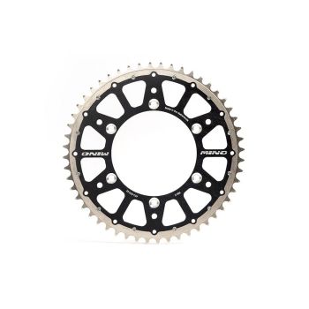 MINO REAR SPROCKET FUSION 2-RING, 23-724-520-48 STEEL/ALLOY BLACK