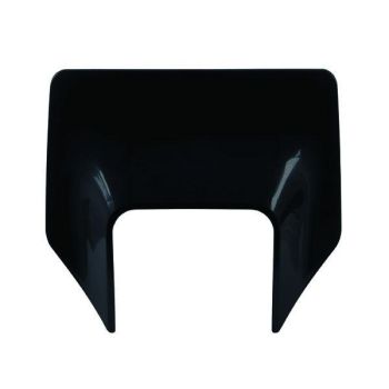 FRONT HEADLIGHT COWL HUSQVARNA BLACK, RTECH R-MASKHSQNR17