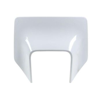 FRONT HEADLIGHT COWL HUSQVARNA WHITE, RTECH R-MASKHSQBN17