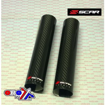 CARBON LOWER FORK WRAP, SCAR RACING SFWLB 240x52 Carbon fibre, For big bikes (125/250/450/500)