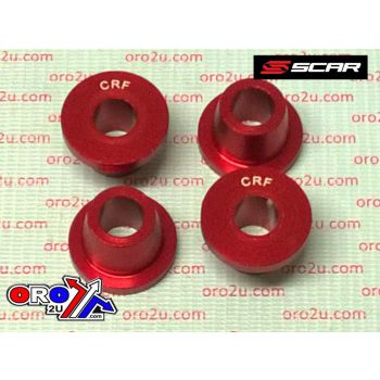 RUBBER KILLERS PK4 CRF RED, SCAR RACING SCCRF