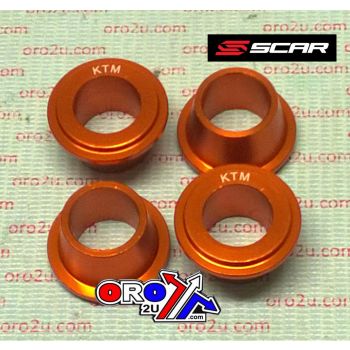 RUBBER KILLERS PK4 KTM ORANGE, SCAR RACING SCKTM
