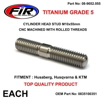 TITANIUM G5 STUD M10x55mm EACH, KTM HUSA HUSQ 0835100351
