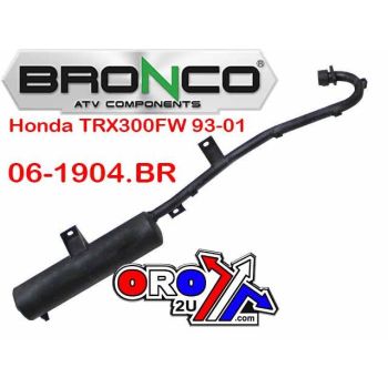 EXHAUST TRX300FW 1993-2001, BRONCO AT-02005A HONDA ATV 18300-HM5-630, 18300-HM5-930