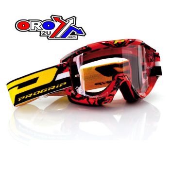PROGRIP L/S GOGGLE RED/BLACK PG3450/16-RED