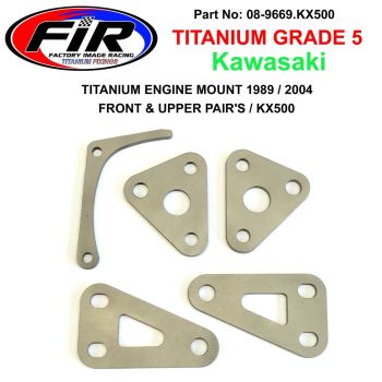 TITANIUM ENGINE & CLUTCH SAVER KIT, KX500 1989>2004 32029-1639 32029-1652, 12053-1172 MOUNT
