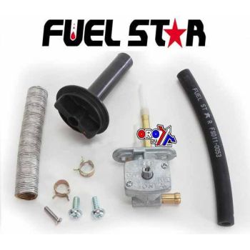 FUEL VALVE KIT YFM 660 F Grizzly 4x4 02-08, Fuel Star FS101-0041 YAMAHA ATV, TAPE / PETCOCK / CLIPS / PIPES / BOLTS