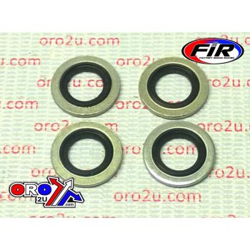 BONDED SEALING WASHER M12 PK4, M12x19x1.5mm / SELF CENTERING