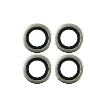 BONDED SEALING WASHER M16 PK4, M16x24x1.5mm / SELF CENTERING