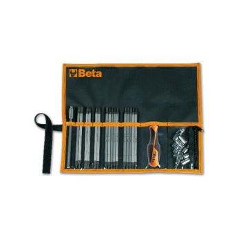 SET OF 16 REVERSIBLE SCREWDRIVERS, 9 1/4" DRIVE SOCKETS, BETA TOOLS