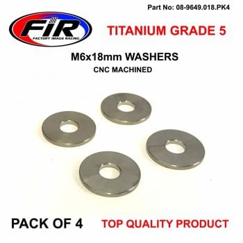 TITANIUM GR5 M6X20mm WASHER PK4