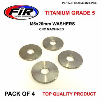 TITANIUM GR5 M6X18mm WASHER PK4