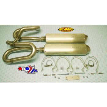 END OF LINE Dual Exhaust System 08-10 Yamaha RHINO 700 - FMF 044281