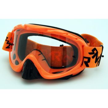 RNR HYBRID NEON ORANGE TEAR OFF, NEON ORANGE GOGGLE, GH66TO, TEAR OFF