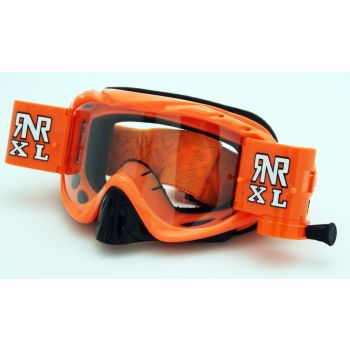 RNR HYBRID NEON ORANGE XL 36mm, NEON ORANGE GOGGLE, GH66XL, ROLL & TEAR OFF