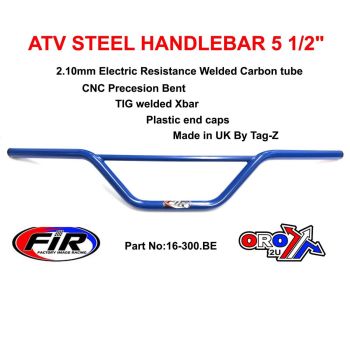 ATV STEEL HANDLEBAR 5 1/2", SUZUKI LT MODELS / GLOSS BLUE, [UNIVERSAL]