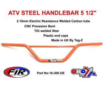 ATV STEEL HANDLEBAR 5 1/2", SUZUKI LT MODELS / GLOSS ORANGE, [UNIVERSAL]