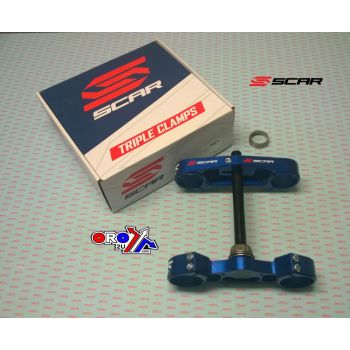 TRIPLE CLAMPS 16 BLUE TC 85, OFFSET 16mm SCAR S5416B