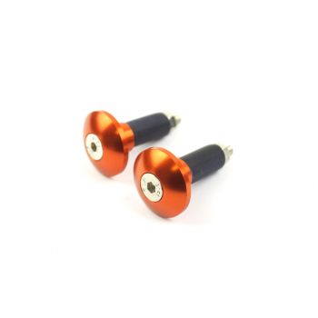 BAR ENDS 12mm ORANGE [SET-2]