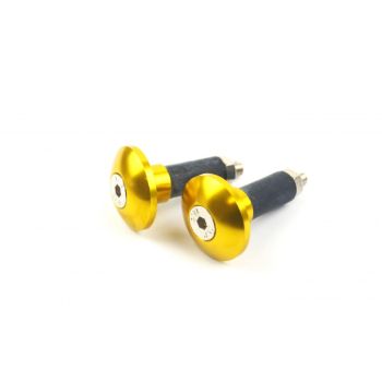 BAR ENDS 12mm GOLD [SET-2]