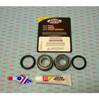 STEERING BEARING & SEAL KIT., PIVOT WORKS PWSSK-K08-000, CRM125R (NOT US MODEL) 93-99, NX125 (EURO) 95-97, Kawasaki KDX175 80-82, KDX250 80, KDX400 79-80, KL