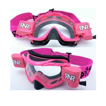 £25+VAT WHILST STOCKS LAST, RNR HYBRID NEON PINK FULLY LOADED ROLL OFF, NEON PINK GOGGLE GH69, ROLL & TEAR OFF