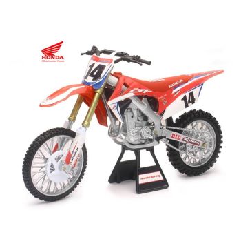 MODEL DIE CAST HRC TEAM CRF 450 R, COLE SEELY #14, RED, SCALE 1:6, NEWRAY 49603