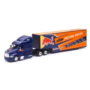 MODEL DIE CAST RED BULL KTM RACE, TRUCK, BLUE AND ORANGE, SCALE 1:43, NEWRAY 15973