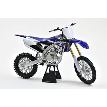 MODEL DIE CAST YAMAHA YZ450F 2017, BLUE AND WHITE, SCALE 1:6, NEWRAY 49643