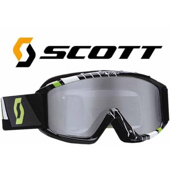 011 SCOTT 89SI PRO YOUTH GOGGLE RACE BLACK/GREEN W/SILVER LENS, 219810-4601269 ONE OFF PRICE TO CLEAR, *Bankrupt stock, when there gone there gone !!!!