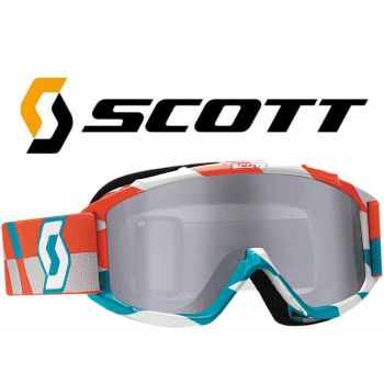 SCOTT 89SI PRO YOUTH GOGGLE TRACK ORANGE/BLUE W/SILVER LENS, 219810-4607269 ONE OFF PRICE TO CLEAR, *Bankrupt stock, when there gone there gone !!!!