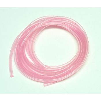 CLEAR RED BREATHER PIPE HOSE 4mm, ROLL 5M