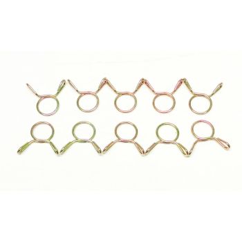 HOSE CLAMP / CLIP ID: 10mm PACK 10, ID RANGE 10MM -12.5MM