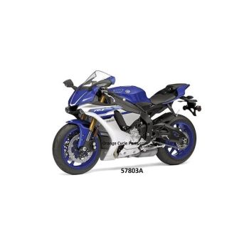MODEL DIE CAST YAMAHA YZF-R1 2016, BLUE AND SILVER, SCALE 1:12, NEWRAY 57803A
