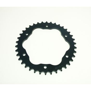 REAR SPROCKET STEEL JTR761.38 BLACK, DUCATI ROAD CHAIN TYPE 525