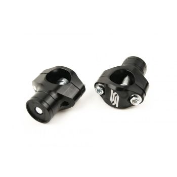 28.6 BAR MOUNTS KTM HUSQ, CLAMPS HEIGHT 35/40/45/50mm, SCAR RACING P66 BLACK