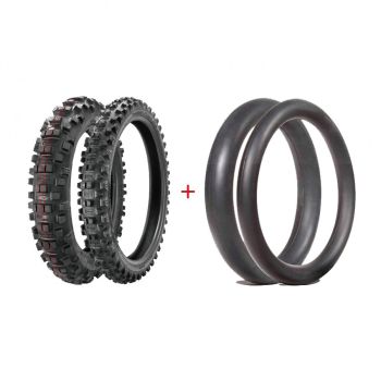 BORILLI EXTREME ENDURO PACKAGE, 3N4-21, 3N6-26, 3N7-19, 3N7-26, DURA MOUSSE 62-594F.SOFT = 18-140/80, 62-592F.SOFT = 21-90/90 (90/100), SUPER SOFT REAR & SOFT FRONT TYRE
