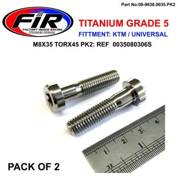 GR5 SCREW M8X35 TORX45 PK2, TITANIUM - KTM 0035080356S