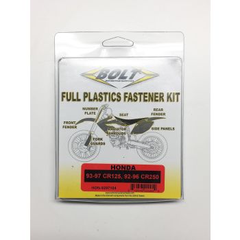 PLASTIC BOLT KIT CR 125/250, BOLT HARDWARE HON-9297104