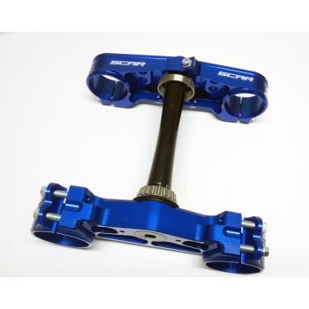 TRIPLE CLAMPS 22 BLUE TC/FC 14-20, OFFSET 22mm SCAR S5417B