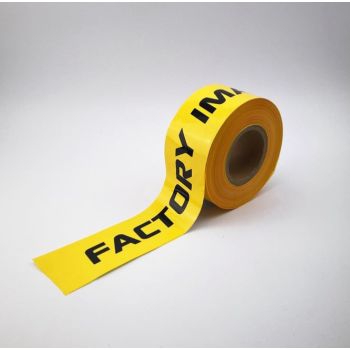TRACK MARKER TAPE YELLOW WHITE 200M 8cm X 200m X 80um