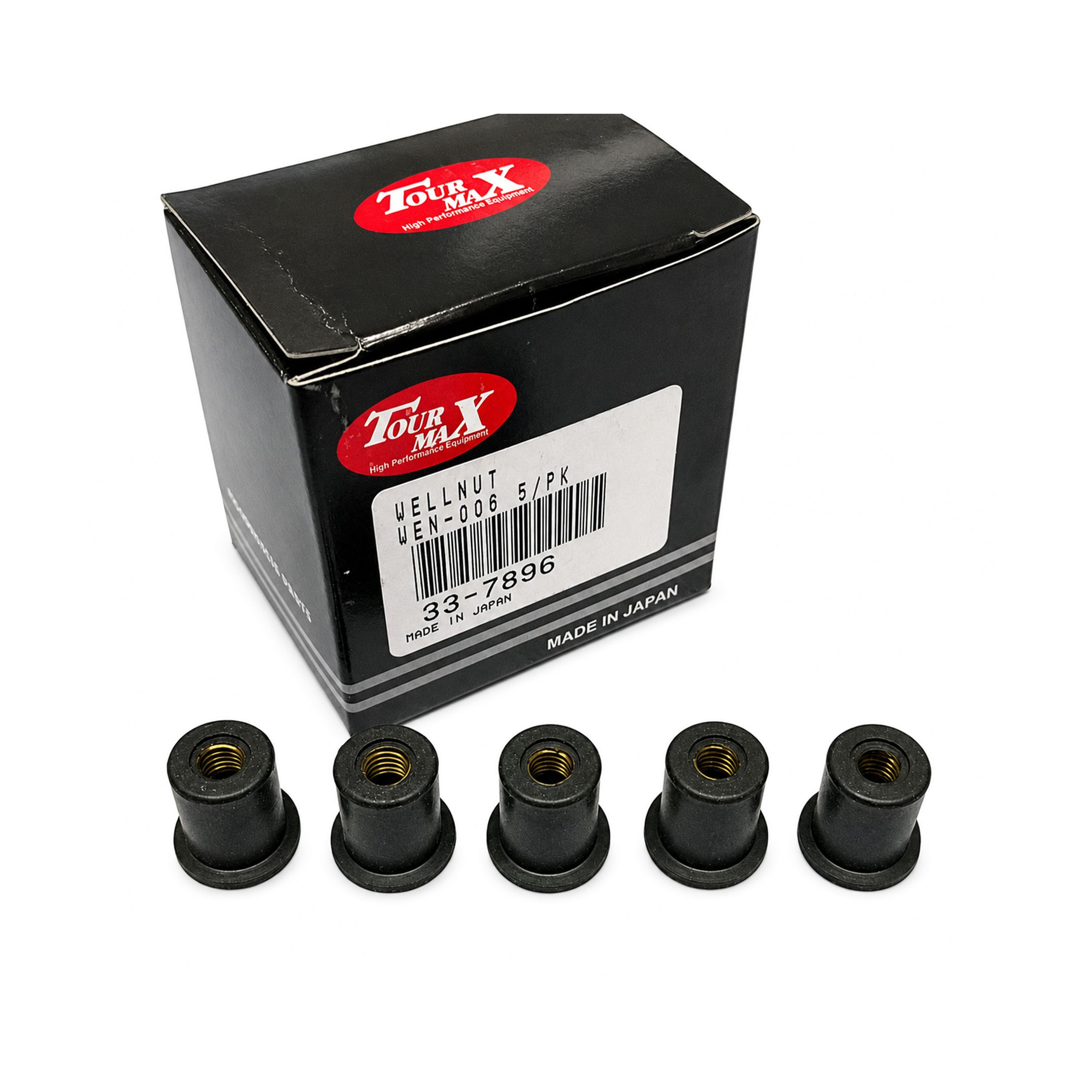 WELLNUT M6 1/4S TYPE (5PK), HONDA, KAWASAKI, K&L 33-7896, 90156