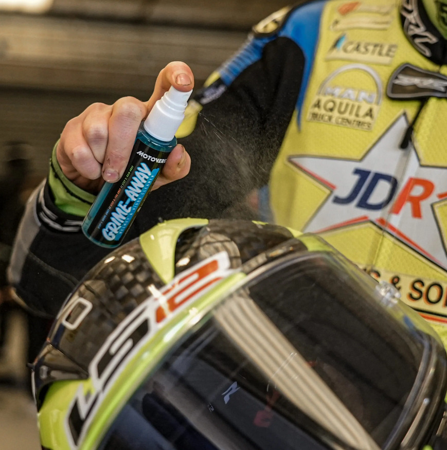 75ml x 12 Motoverde Grime-Away Visor, Lens and Goggle Cleaner Counter Display Pack thumbnail 4