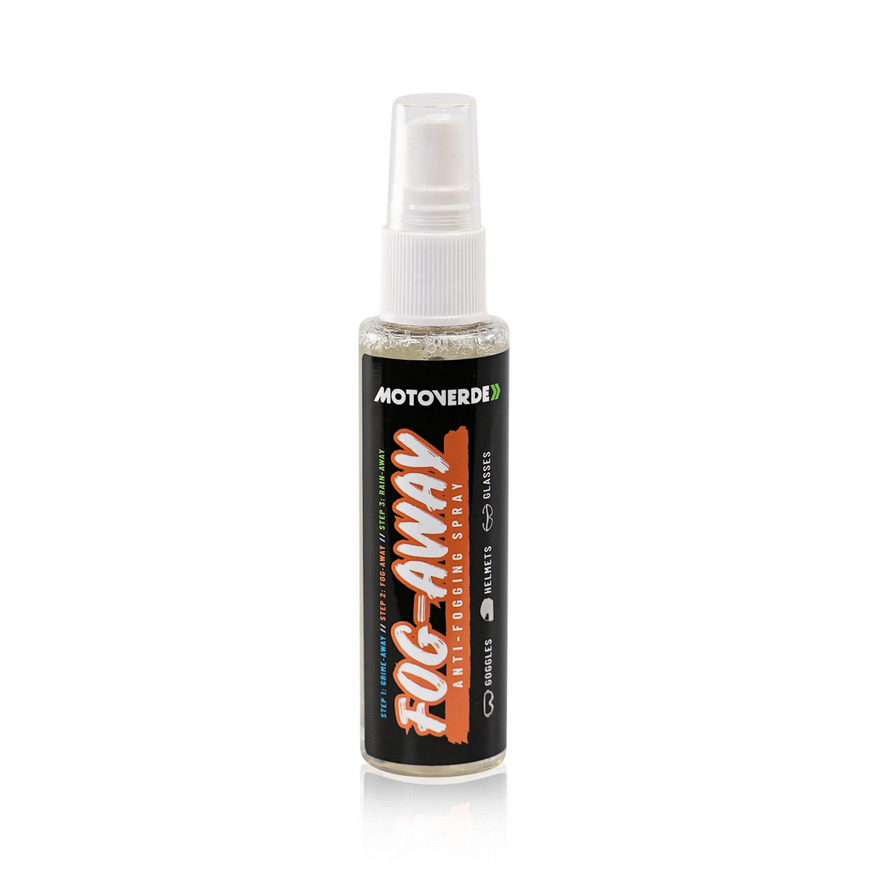 75ml Motoverde Fog-Away Anti-Fog Visor, Lens and Goggle Treatment