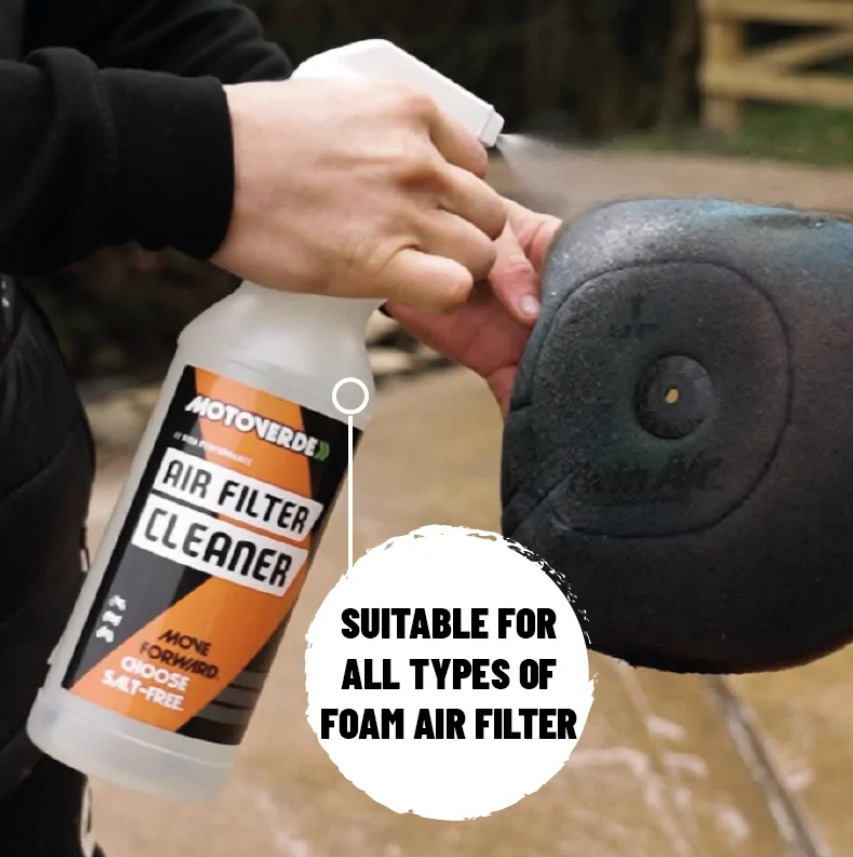 1L Motoverde High Performace Air Filter Cleaner Spray thumbnail 2