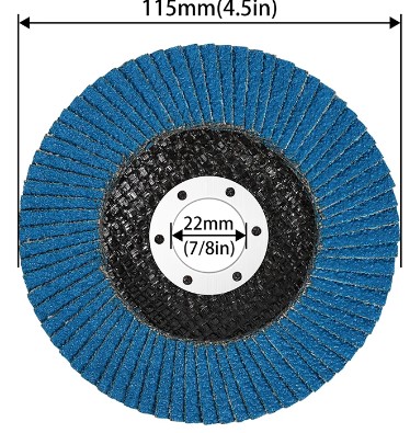 ZIRCONIUM FLAP DISC 115 / 60G, EACH / 868821 thumbnail 2