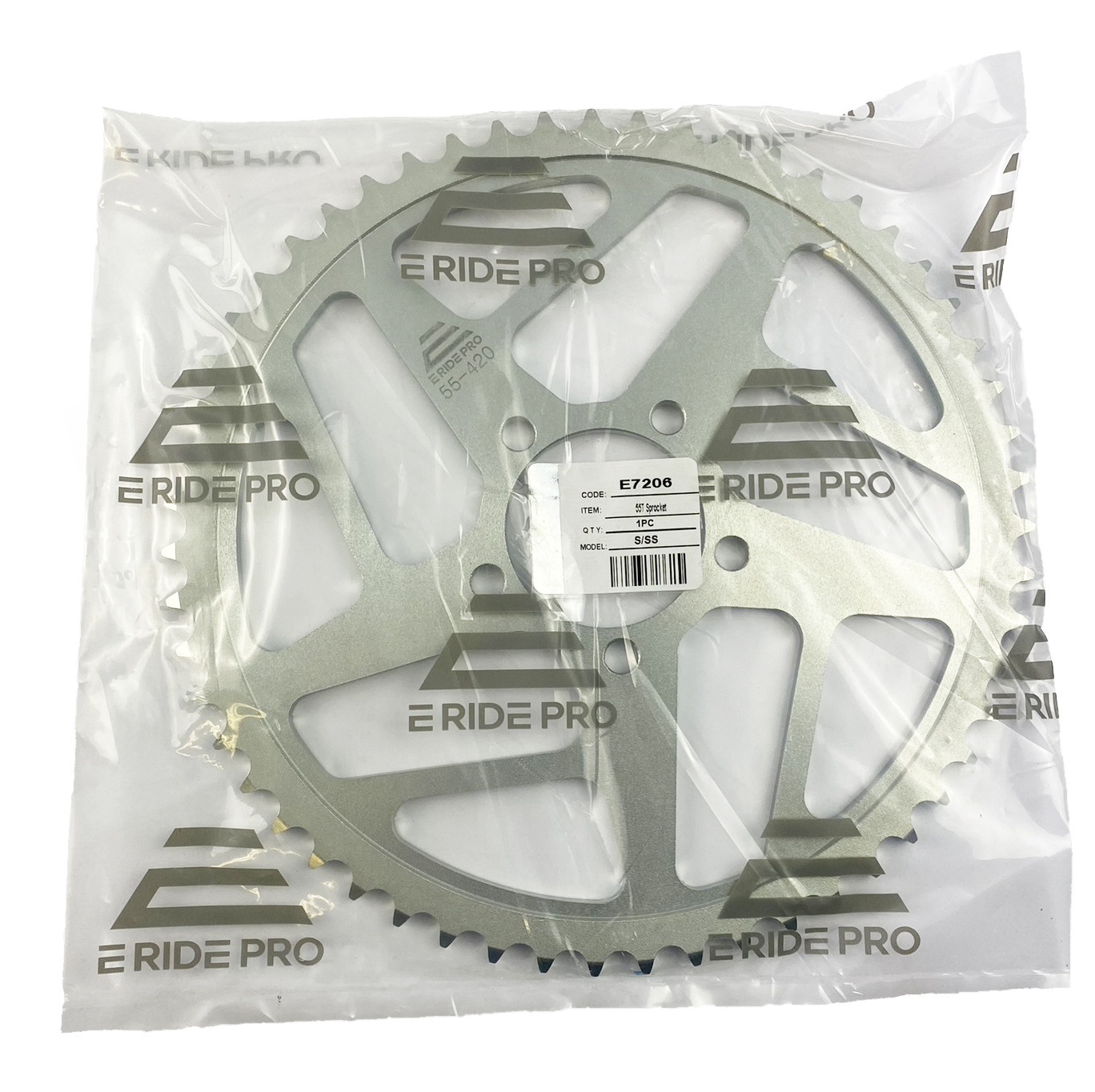 ERIDE PRO LE1 S SS REAR STEEL SPROCKET 55T TOOTH thumbnail 3