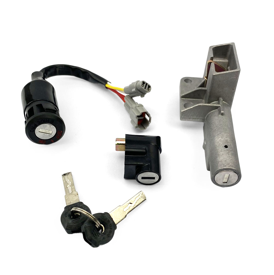 E RIDE PRO L1E SS 2 3 KEY IGNITION SEAT SET E7301 SHE7829 image 1