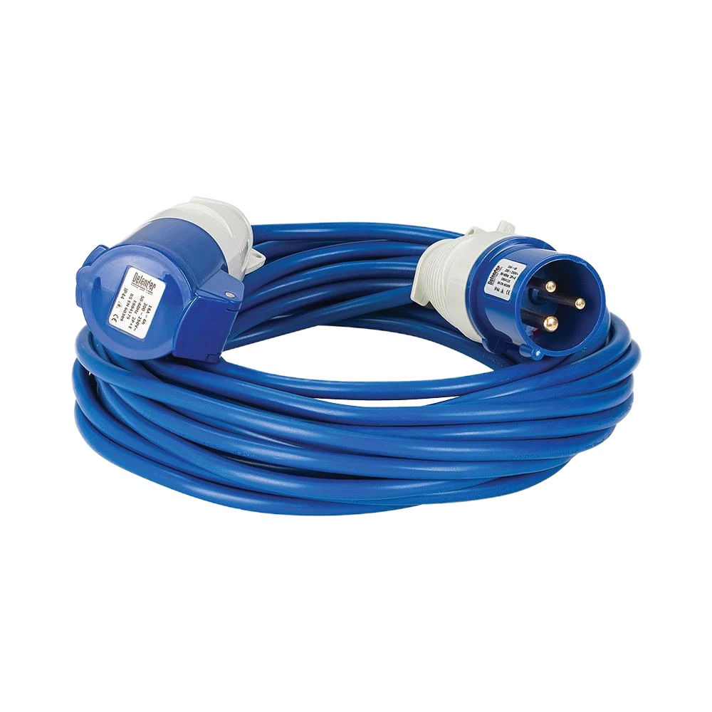 DEFENDER EXTENSION LEAD BLUE, 2.5mm, 16A, 14M image 1