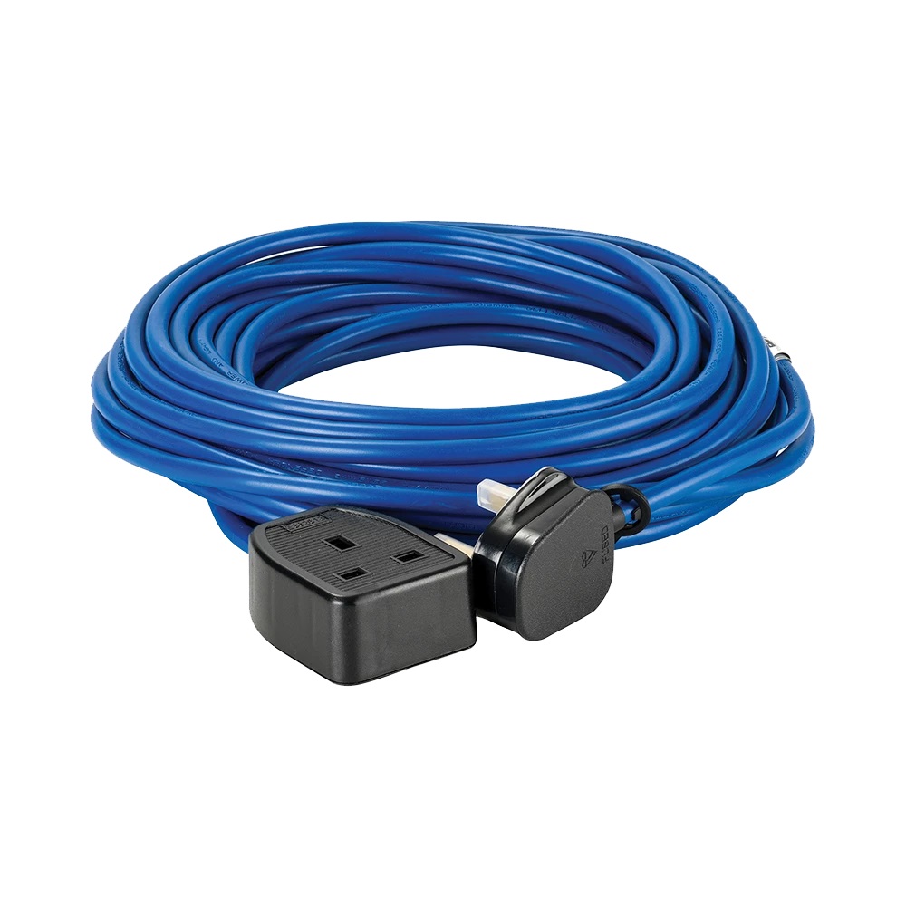 EXTENSION LEAD BLUE, 1.5mm 13AMP 14METRES image 1